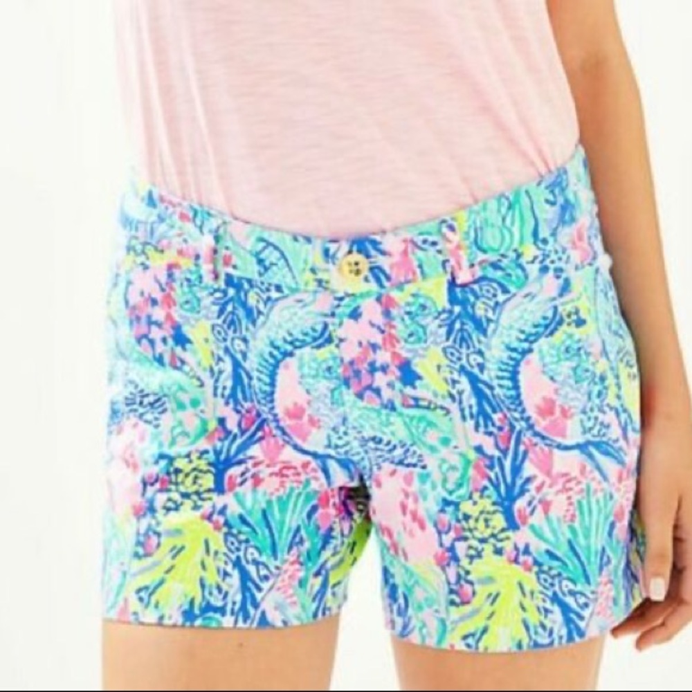 LILLY PULITZER Bay Ave Multi Mermaids Cove Shorts